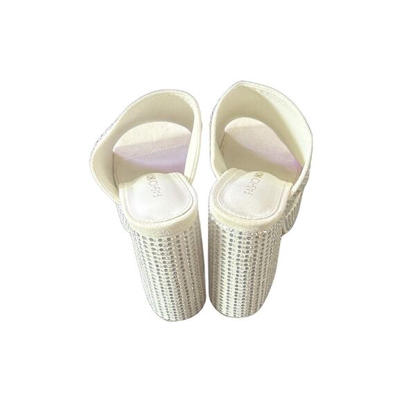 Preloved All for Tonight Chunky Bling Platforms Fashion Nova Size 6 - Picture 3 of 3